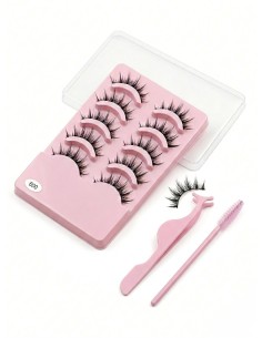 Βλεφαρίδες με βουρτσάκι και λαβίδα 600 Kardashian style