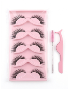 Σετ Βλεφαρίδες Cat Eye (5 ζεύγη) XX5